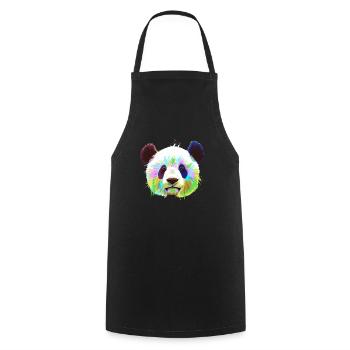 Splash Panda - Kochschürze - Schwarz - Vorne - AI Model Male 185 dark (185cm)