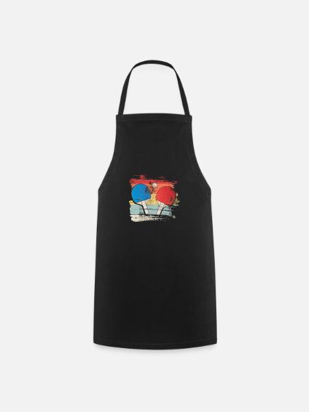 Cadeau de ping-pong pour joueur de ping-pong - Tablier de cuisine - noir