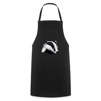 Blaireau - Tablier de cuisine - noir - Devant - AI Model Male 185 dark (185cm)
