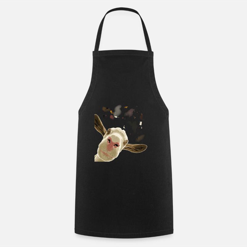 Curious Goat - Cooking Apron - black
