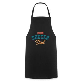 Official Soccer Dad Dad playing soccer - Cooking Apron - black - Front - AI Model Male 185 dark (185cm)