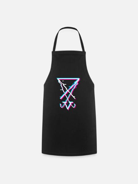 Sigil of Lucifer Aesthetic Goth Satanist Geschenk - Kochschürze - Schwarz