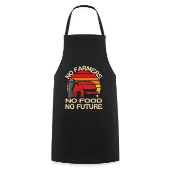 Pas d'agriculteurs Pas de nourriture Pas d'avenir - Tablier de cuisine - noir - Devant - AI Model Male 185 dark (185cm)