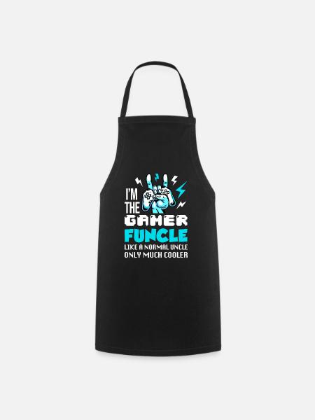 I'm The Gamer Funcle Zocker Onkel Onkel Geschenk - Kochschürze - Schwarz