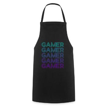 Play - Cooking Apron - black - Front - AI Model Male 185 dark (185cm)