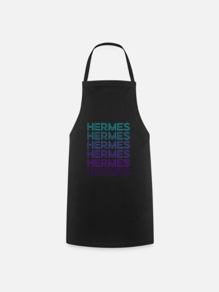 Hermes God of Speed Greek Mythol - Cooking Apron - black