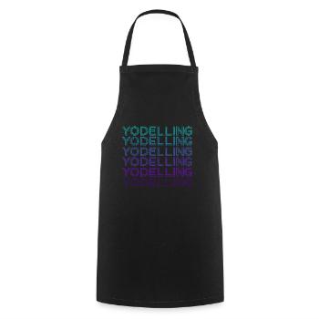 Yodel-Retro - Cooking Apron - black - Front - AI Model Male 185 dark (185cm)