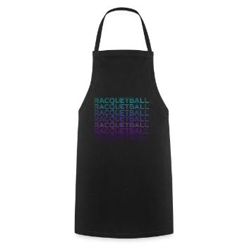 Racquetball Trainer Retro - Cooking Apron - black - Front - AI Model Male 185 dark (185cm)