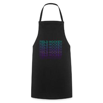 Field Hockey Player Team Coach Coach Retr - Cooking Apron - black - Front - AI Model Male 185 dark (185cm)