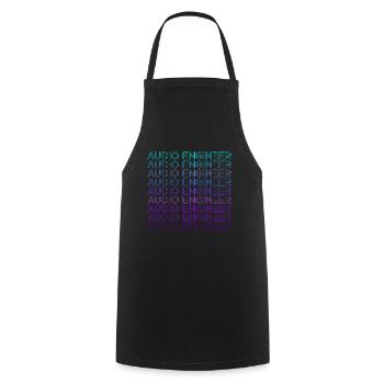Sound Engineer Sound Engineer Retro - Cooking Apron - black - Front - AI Model Male 185 dark (185cm)