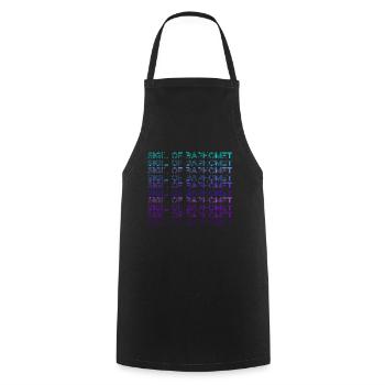 Sceau de Baphomet Retro - Tablier de cuisine - noir - Devant - AI Model Male 185 dark (185cm)