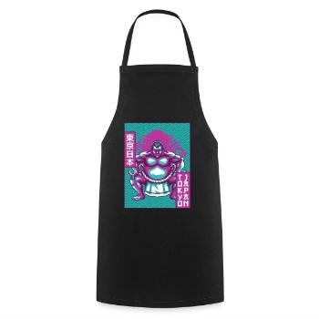 Sumo Wrestler Sumo Wrestling Tokyo Japon Cadeau - Tablier de cuisine - noir - Devant - AI Model Male 185 dark (185cm)