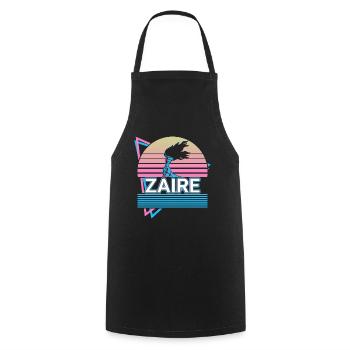 Zaire Kongo Kongolese Retro Geschenk - Kochschürze - Schwarz - Vorne - AI Model Male 185 dark (185cm)