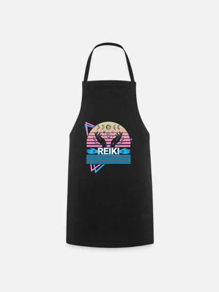 Don de guérison spirituelle de guérisseur Reiki - Tablier de cuisine - noir