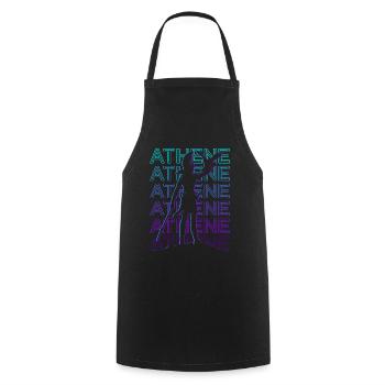 Athena Athena Ancient Goddess Greek Mythology - Cooking Apron - black - Front - AI Model Male 185 dark (185cm)