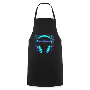 Tontechniker Tontechniker Retro Geschenk - Kochschürze - Schwarz - Vorne - AI Model Male 185 dark (185cm)