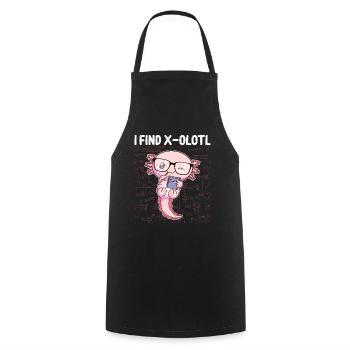 Drôles Mathématiques Kawaii Axolotl Mathématiques Gesch - Tablier de cuisine - noir - Devant - AI Model Male 185 dark (185cm)