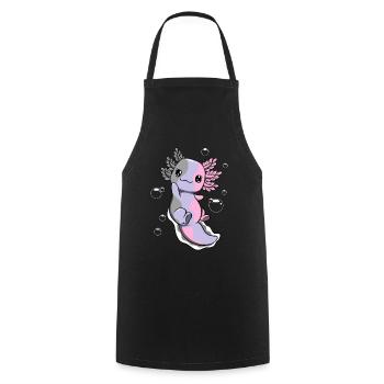 Cupiosexuelle Flagge Axolotl Haufen Kawaii - Kochschürze - Schwarz - Vorne - AI Model Male 185 dark (185cm)