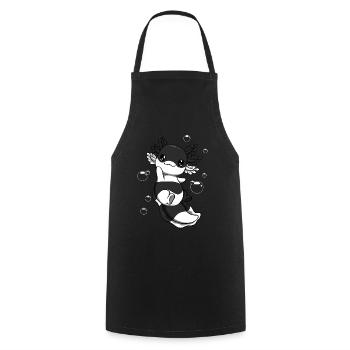 Drapeau hétérosexuel Axolotl Bunch Kawaii - Tablier de cuisine - noir - Devant - AI Model Male 185 dark (185cm)