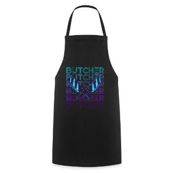 Fleischer Retro Cadeau - Tablier de cuisine - noir - Devant - AI Model Male 185 dark (185cm)