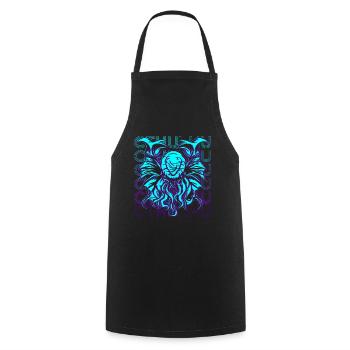 Cthulhu Necronomicon Monster Retro Geschenk - Kochschürze - Schwarz - Vorne - AI Model Male 185 dark (185cm)