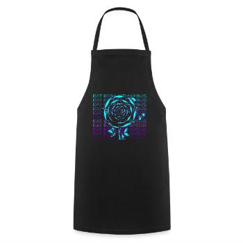 Dat Rosa Mel Apibus Rosicrucian Emblem Gift - Cooking Apron - black - Front - AI Model Male 185 dark (185cm)