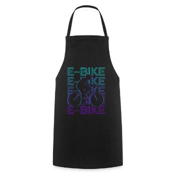 E-Bike E-Bike Retro Geschenk - Kochschürze - Schwarz - Vorne - AI Model Male 185 dark (185cm)