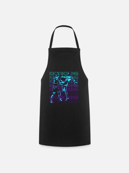 Kickboxing Rétro Kickboxer - Tablier de cuisine - noir