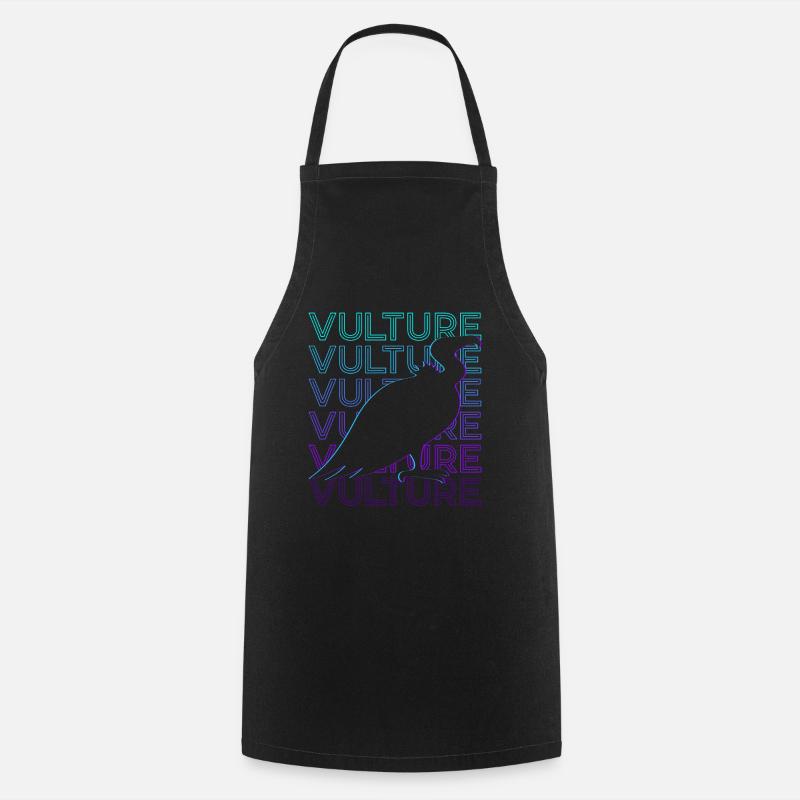 Vulture Retro - Cooking Apron - black