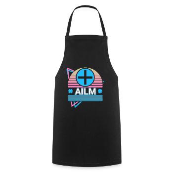 Ailm Keltisches Symbol Keltische Mythologie Retro - Kochschürze - Schwarz - Vorne - AI Model Male 185 dark (185cm)
