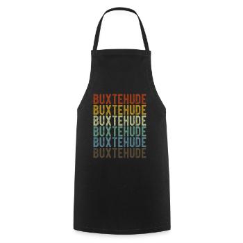 Buxtehude Stadt Retro Vintage - Kochschürze - Schwarz - Vorne - AI Model Male 185 dark (185cm)