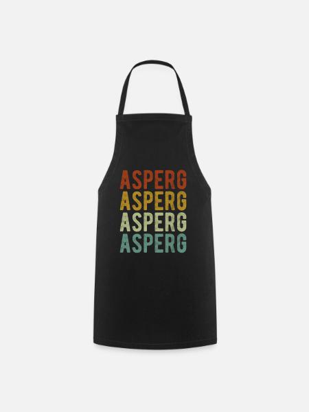 Asperg Stadt Retro Vintage - Kochschürze - Schwarz