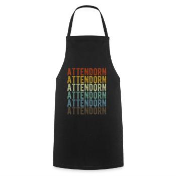 Attendorn City Retro Vintage - Tablier de cuisine - noir - Devant - AI Model Male 185 dark (185cm)