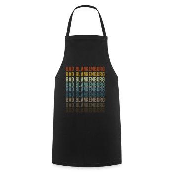 Bad Blankenburg Stadt Retro Vintage - Kochschürze - Schwarz - Vorne - AI Model Male 185 dark (185cm)