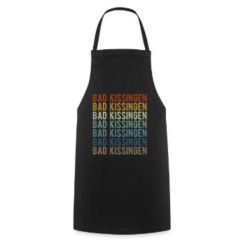 Bad Kissingen Stadt Retro Vintage - Kochschürze - Schwarz - Vorne - AI Model Male 185 dark (185cm)