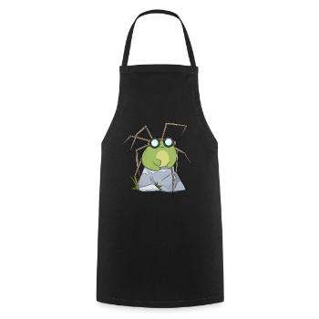 Biopunk Kawaii Frosch Niedliche Biopunk-Ästhetik - Kochschürze - Schwarz - Vorne - AI Model Male 185 dark (185cm)