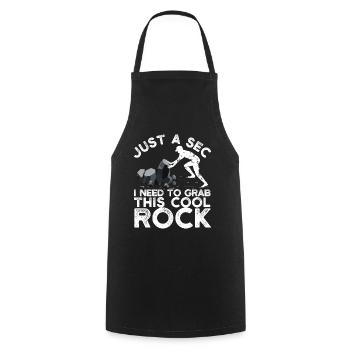 Funny Rock Hunting Geologist Rock Hunter - Cooking Apron - black - Front - AI Model Male 185 dark (185cm)