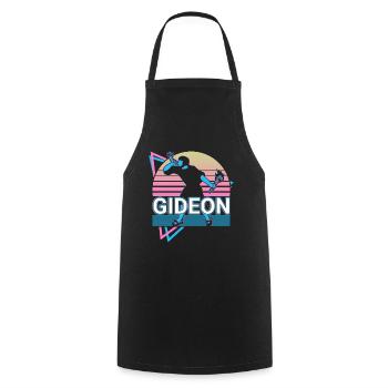 Gideon Hebrew Prophet Retro - Cooking Apron - black - Front - AI Model Male 185 dark (185cm)