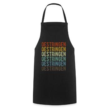 Oestringen City Retro Vintage - Tablier de cuisine - noir - Devant - AI Model Male 185 dark (185cm)