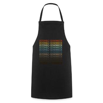 Osterholz-Scharmbeck City Retro Vintage - Cooking Apron - black - Front - AI Model Male 185 dark (185cm)