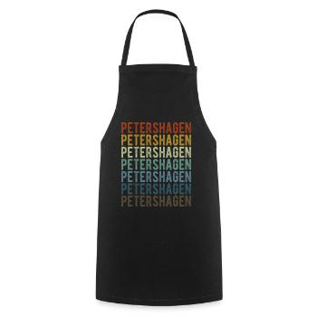 Petershagen City Rétro Vintage - Tablier de cuisine - noir - Devant - AI Model Male 185 dark (185cm)