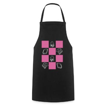 Downtown Girl Esthétique Coquette Pastel Danoise - Tablier de cuisine - noir - Devant - AI Model Male 185 dark (185cm)