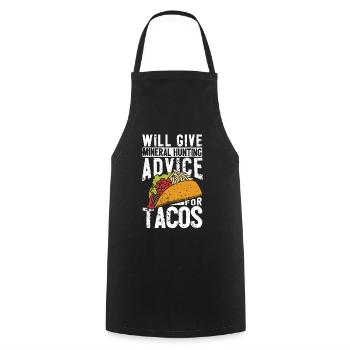 Funny geologist on a stone hunt - Cooking Apron - black - Front - AI Model Male 185 dark (185cm)