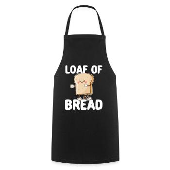 Lustiger Brotbacken-Bäcker - Kochschürze - Schwarz - Vorne - AI Model Male 185 dark (185cm)
