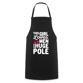 Fun Pole Vault Pole Vault - Cooking Apron - black - Front - AI Model Male 185 dark (185cm)