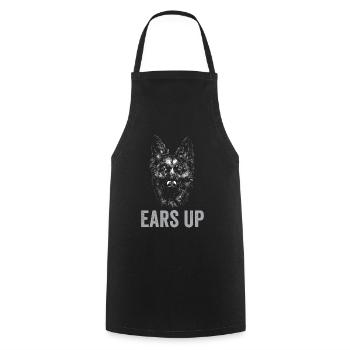 Police Officer Police Dog - Cooking Apron - black - Front - AI Model Male 185 dark (185cm)