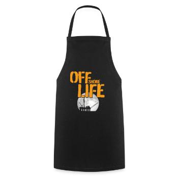 Off Shore Life - Cooking Apron - black - Front - AI Model Male 185 dark (185cm)