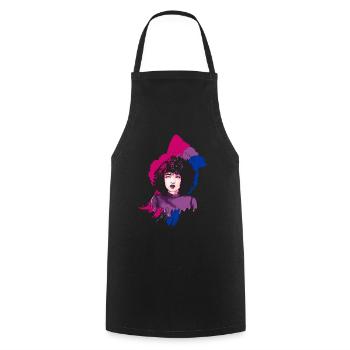 Afro Girl Bisexual Flag BI Black Story - Tablier de cuisine - noir - Devant - AI Model Male 185 dark (185cm)