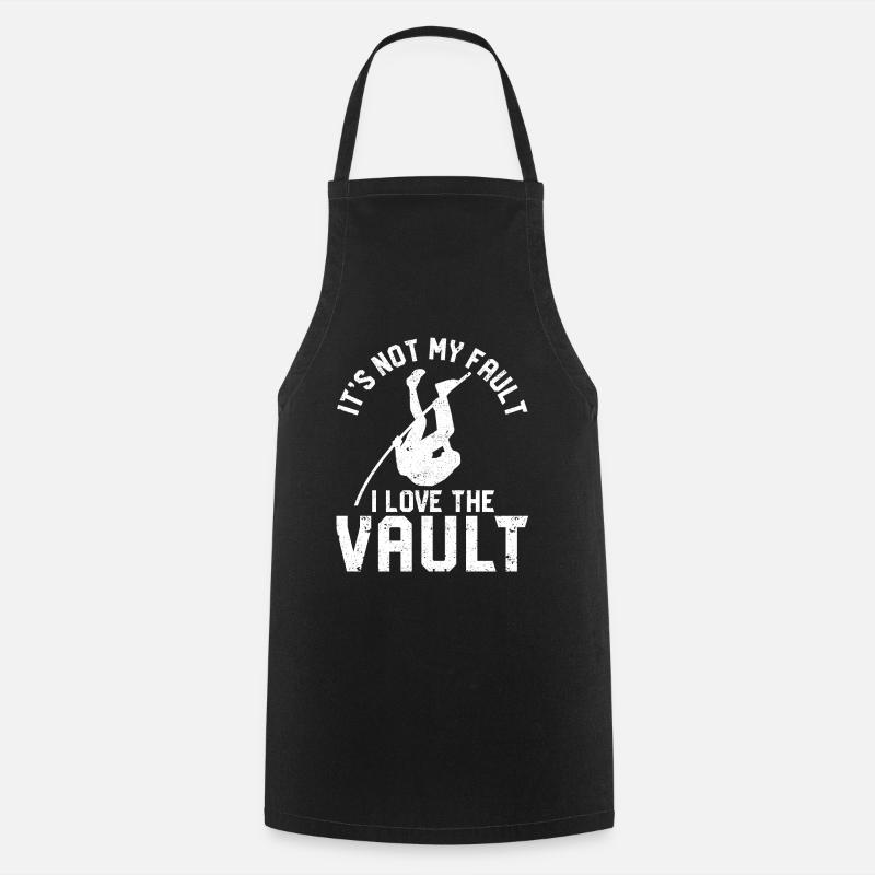 Fun Pole Vault Pole Vault Pole Vault - Cooking Apron - black
