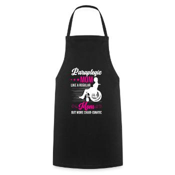 Funny Spinal Cord Injury Wheelchair Cross-Section - Cooking Apron - black - Front - AI Model Male 185 dark (185cm)